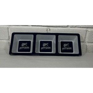 Penn State Serving Tray 3 Compartment Nuts Condiment Candy Dip